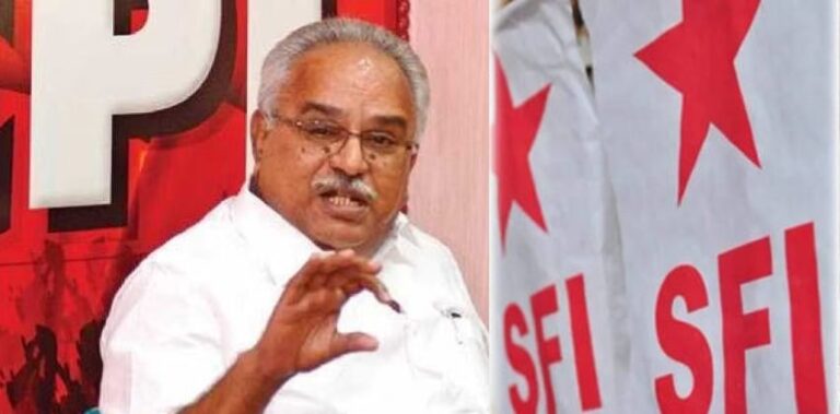 എസ്എഫ്ഐയെ നിയന്ത്രിക്കണമെന്ന് സിപിഐഎമ്മിനോട് ആവശ്യപ്പെടുമെന്ന് സിപിഐ 