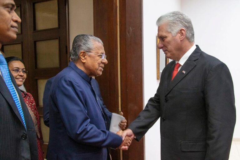 കായികം, ആരോഗ്യം, ബയോടെക്‌നോളജി തുടങ്ങിയ വിവിധ മേഖലകളില്‍ കേരളവുമായി സഹകരിക്കുമെന്ന് ക്യൂബൻ പ്രസിഡന്റ്