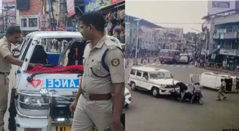 മന്ത്രിയുടെ പൈലറ്റ് വാഹനമിടിച്ച സംഭവം : പൊലീസ് ഡ്രൈവർക്കും ആംബുലൻസ് ഡ്രൈവർക്കും എതിരെ കേസ്