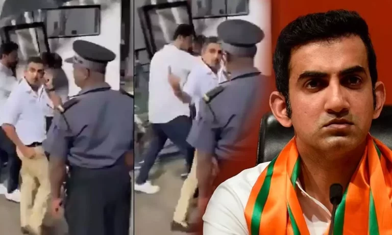 ക്രിക്കറ്റ് ആരാധകർക്കു നേരെ അശ്ലീല ആംഗ്യം കാണിച്ച് ഗൗതം ഗംഭീർ,  ഇന്ത്യാ വിരുദ്ധ മുദ്രാവാക്യം വിളിച്ചെന്ന്  വിശദീകരണം