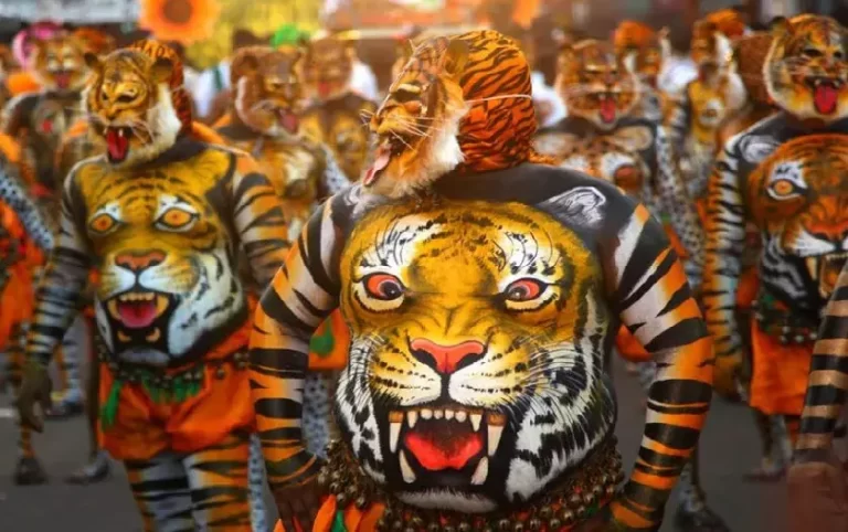 പുലികളി ആവേശത്തില്‍ തൃശൂര്‍ നഗരം