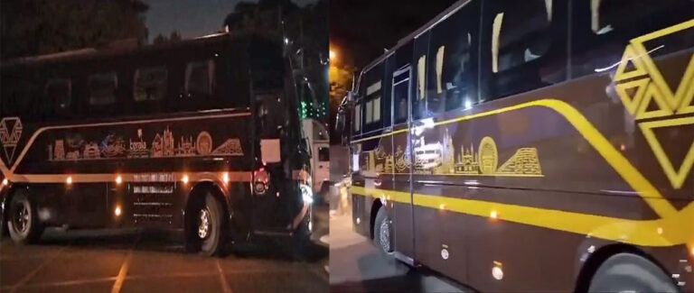 നവകേരള സദസ്സ് : മുഖ്യമന്ത്രിക്കും മന്ത്രിമാര്‍ക്കുമുള്ള ബസ്സ് ബെംഗലൂരുവിൽ നിന്ന് കേരളത്തിലേക്ക്