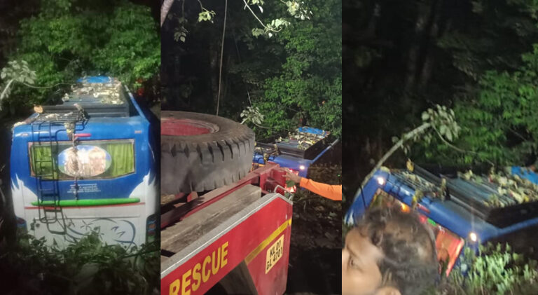 എരുമേലിയിൽ ശബരിമല തീർത്ഥാടക വാഹനം അപകടത്തിൽപ്പെട്ടു; നിരവധി പേർക്ക് പരിക്ക്