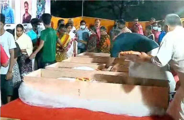 ജമ്മുകശ്‌മീരിൽ വാഹനാപകടത്തിൽ മരിച്ച നാല് മലയാളികളുടെ മൃതദേഹങ്ങൾ ചിറ്റൂരിലെത്തിച്ചു