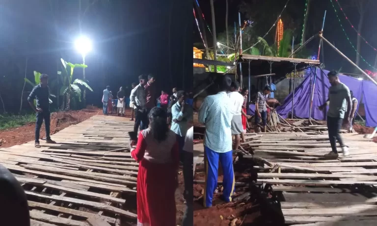 നെയ്യാറ്റിൻകരയിൽ പുൽക്കൂട് പ്രദർശനത്തിനിടെ താൽകാലിക നടപ്പാലം തകർന്ന് അപകടം; 15 പേർക്ക് പരിക്ക്