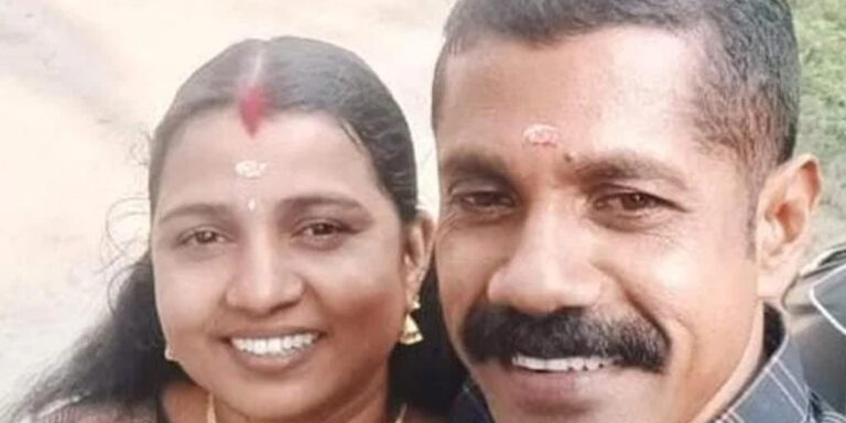 ന​ടു​റോ​ഡി​ൽ ഭാ​ര്യ​യെ ഭ​ർ​ത്താ​വ് കു​ത്തി​ക്കൊ​ന്നു