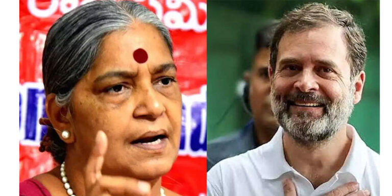 റായ്ബറേലിയിൽ മത്സരിക്കാനുള്ള രാഹുലിന്റെ തീരുമാനം വയനാട്ടിലെ വോട്ടർമാരോട് ചെയ്യുന്ന നീതികേട് : ആനിരാജ  