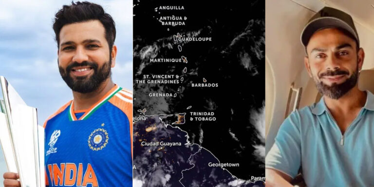 ചുഴലിക്കാറ്റും കനത്തമഴയും : ടി20 ലോകകപ്പ് ജേതാക്കളായ ഇന്ത്യൻ ടീം ബാർബഡോസിൽ കുടുങ്ങി