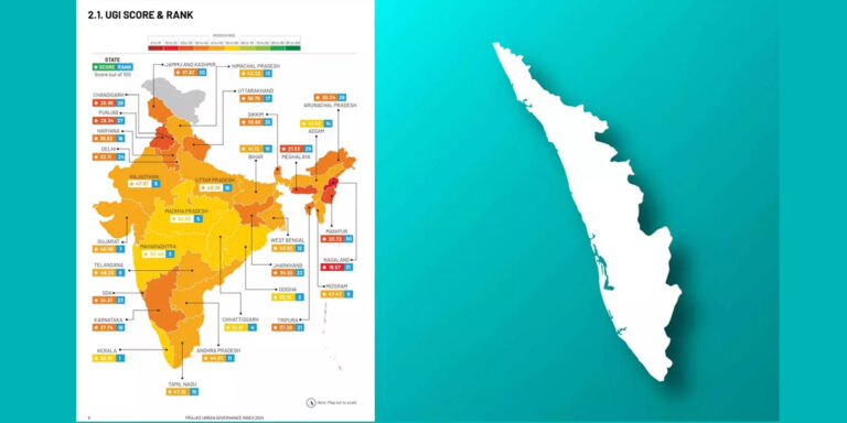 നഗരഭരണ സ്ഥാപനങ്ങളുടെ പ്രവർത്തനമികവിൽ കേരളം ഒന്നാമത്