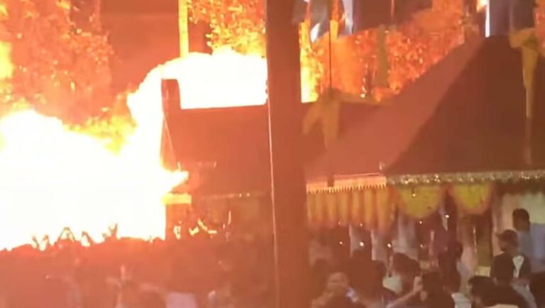 നീലേശ്വരം വെടിക്കെട്ടപകടം: ക്ഷേത്രത്തില്‍ സിപിഐഎം – ബിജെപി തര്‍ക്കം