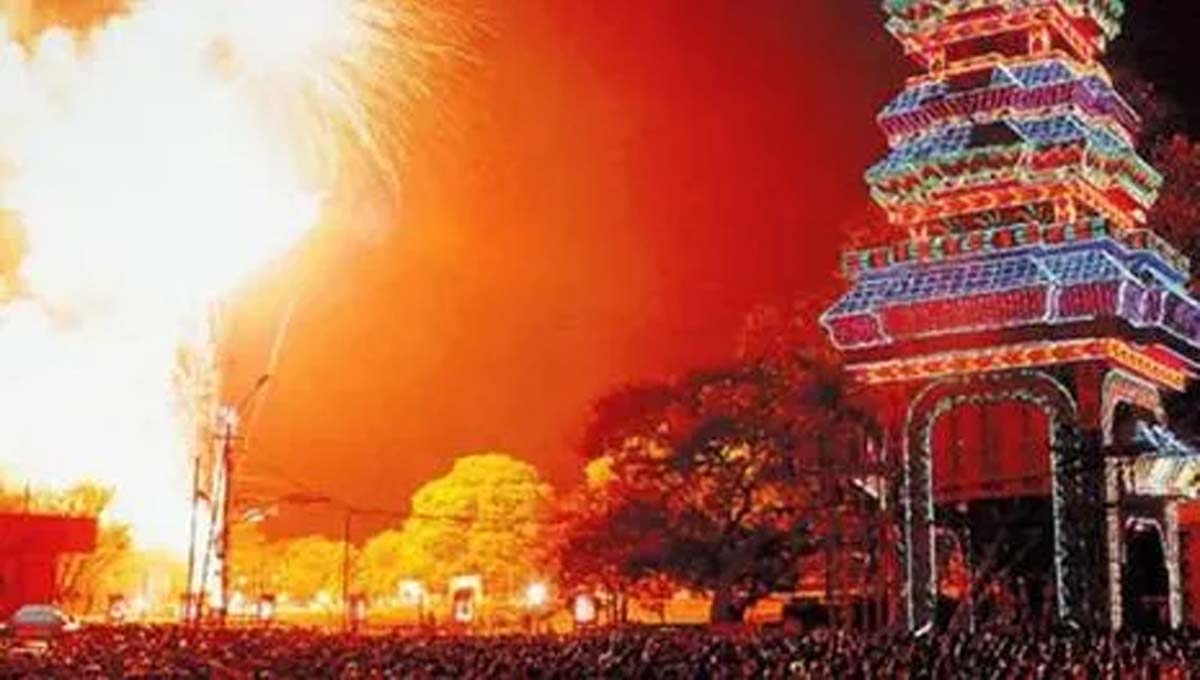 തൃശൂര്‍ പൂരം സാമ്പിള്‍ വെടിക്കെട്ട് ഇന്ന്