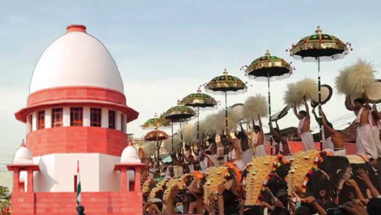 ഉത്സവത്തിനുള്ള ആന എഴുന്നള്ളിപ്പിൽ ഹൈക്കോടതിയുടെ ഇടക്കാല ഉത്തരവ് സ്റ്റേ ചെയ്ത് സുപ്രീംകോടതി