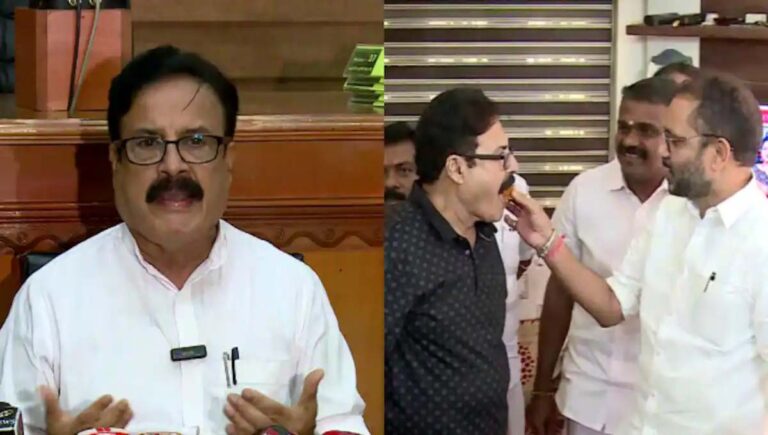 കേക്ക് വിവാദം : മേയര്‍-സുനില്‍ കുമാര്‍ പോര് കനക്കുന്നു