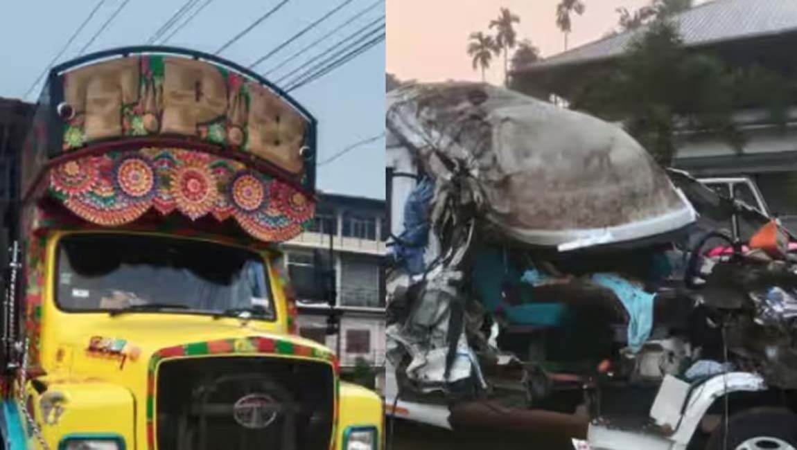 അങ്കമാലിയില്‍ തടി ലോറിയും ട്രാവലറും കൂട്ടിയിടിച്ചു; ഡ്രൈവര്‍ മരിച്ചു, സ്ത്രീക്ക് ഗുരുതര പരിക്ക്