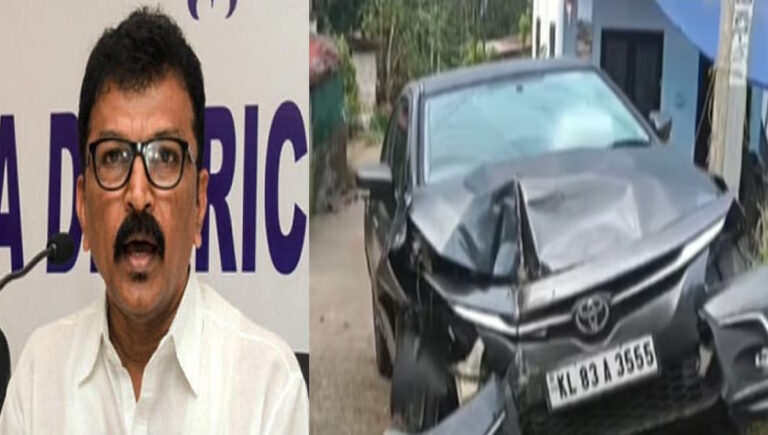 എഐസിസി സെക്രട്ടറി പി വി മോഹനന് വാഹനാപകടത്തില്‍ പരിക്ക്