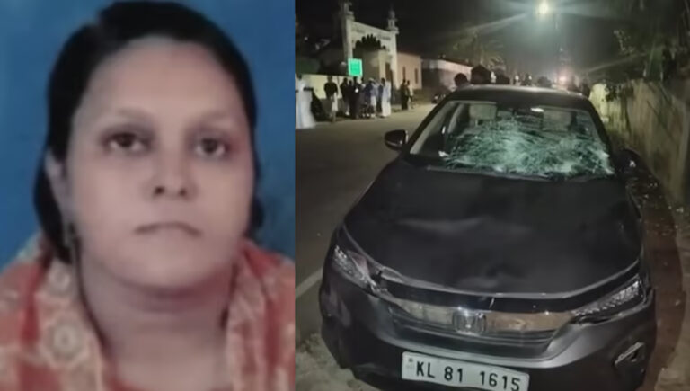 അമിതവേഗത്തിലെത്തിയ കാർ ഇടിച്ച് കാൽനടയാത്രക്കാരിയായ യുവതി മരിച്ചു; മകൾ ​ഗുരുതരാവസ്ഥയിൽ