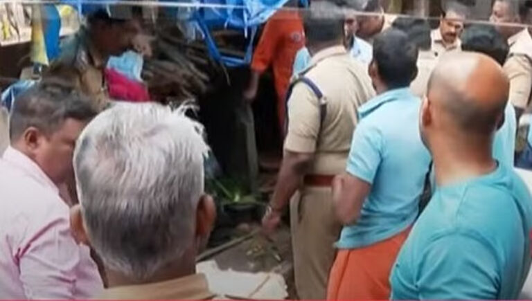 രണ്ടു വയസുകാരിയുടെ മരണത്തില്‍ ദുരൂഹത : കുട്ടിയെ കാണാതായത് തീ പിടിത്തത്തിന് പിന്നാലെ; രണ്ട് പേര്‍ കസ്റ്റഡിയില്‍