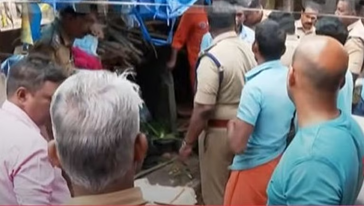 രണ്ടു വയസുകാരിയുടെ മരണത്തില്‍ ദുരൂഹത : കുട്ടിയെ കാണാതായത് തീ പിടിത്തത്തിന് പിന്നാലെ; രണ്ട് പേര്‍ കസ്റ്റഡിയില്‍