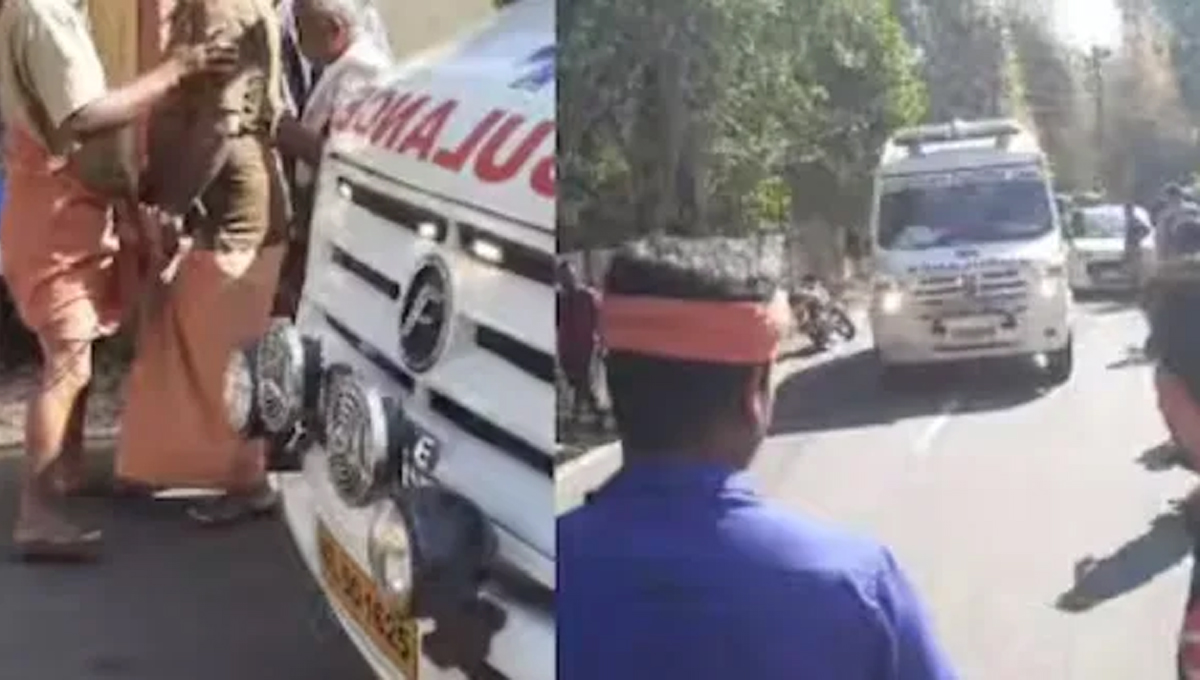 പാലക്കാട് ബസ് കാത്തു നിന്നവർക്കിടയിലേക്ക് കാർ പാഞ്ഞു കയറി; 10 പേർക്ക് പരുക്ക്, 3 പേരുടെ നില ഗുരുതരം