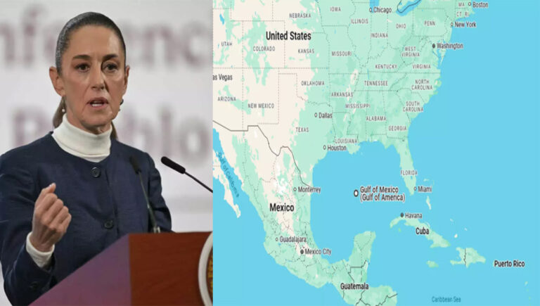 ഗൂഗിൾ മെക്സിക്കോ ഉൾക്കടലിന്റെ പേര് മാറ്റിയ തീരുമാനം പിൻവലിക്കണം; അല്ലെങ്കില്‍ നിയമനടപടി : മെക്‌സിക്കന്‍ പ്രസിഡന്റ്