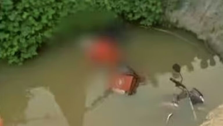 റോഡ് നിർമ്മാണ സ്ഥലത്ത് ബാരിക്കേഡ് ഇല്ല, ബൈക്ക് തോട്ടില്‍ വീണു; യുവാവിന് ദാരുണാന്ത്യം