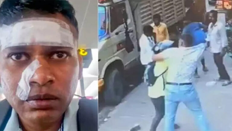 ബൈക്ക് യാത്രികന് ക്രൂരമർദനം; ബെംഗളൂരുവിൽ ഐഎഎഫ് ഉദ്യോഗസ്ഥനെതിരെ കേസ്