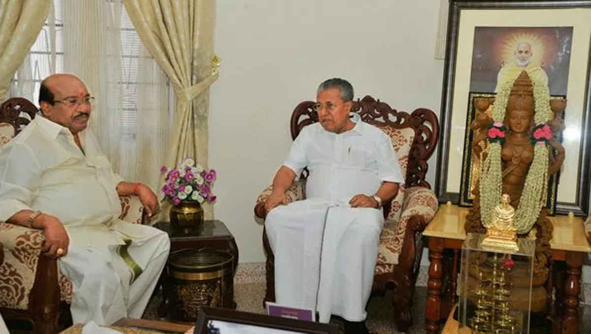 വെള്ളാപ്പള്ളിക്ക് തലോടൽ; ചേർത്തലയിലെ സ്വീകരണ യോഗത്തിൽ മുഖ്യമന്ത്രി പങ്കെടുക്കും