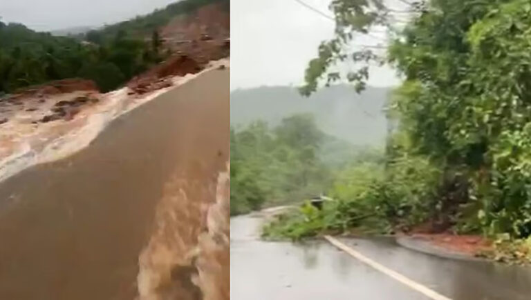 കാസര്‍കോട് ജില്ലയില്‍ ശക്തമായ മഴ; എന്‍എച്ച് 66ല്‍ പലയിടങ്ങളിലും മണ്ണിടിഞ്ഞു