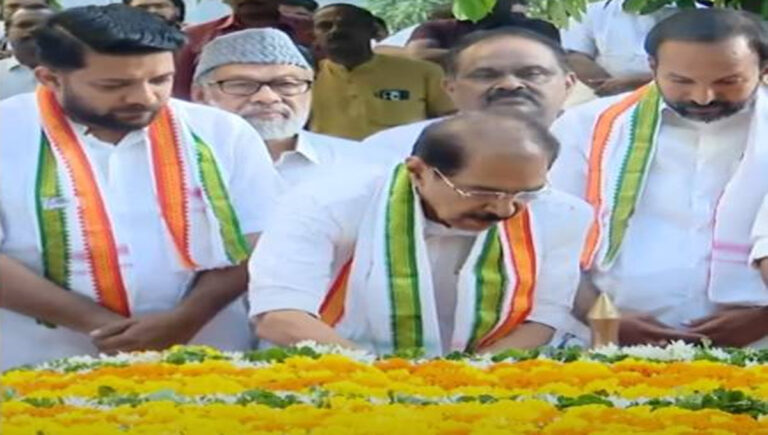 പഴയ നേതാക്കളുടെ അനുസ്മരണം കരുത്തുപകരും; കെ കരുണാകരന്‍റെ സ്മൃതി മണ്ഡപത്തിൽ പുഷ്പാർച്ചന നടത്തി നിയുക്ത കെപിസിസി പ്രസിഡന്റ് സണ്ണി ജോസഫ്