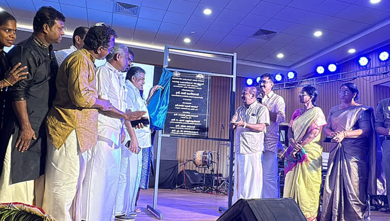 ചാലക്കുടിയില്‍ കലാഭവന്‍ മണിക്കായി സ്മാരകമുയരുന്നു; മന്ത്രി സജി ചെറിയാന്‍ ശിലാസ്ഥാപനം നടത്തി