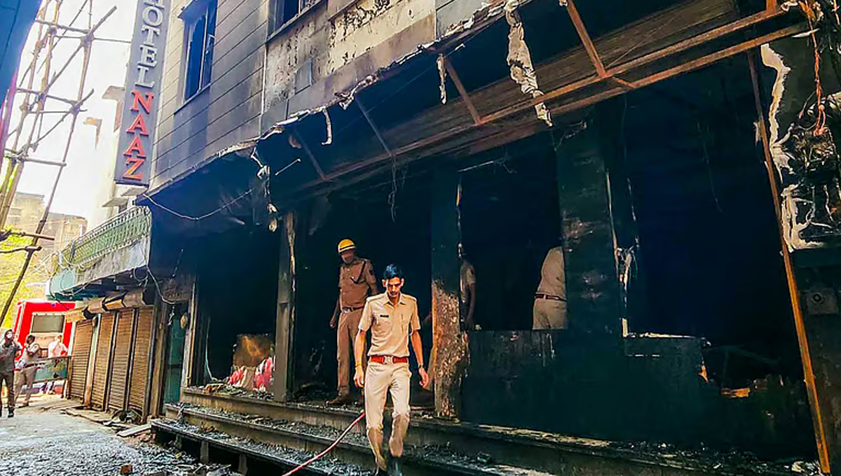 അജ്മീറിലെ ഹോട്ടലില്‍ വന്‍ തീപിടിത്തം; നാല് മരണം