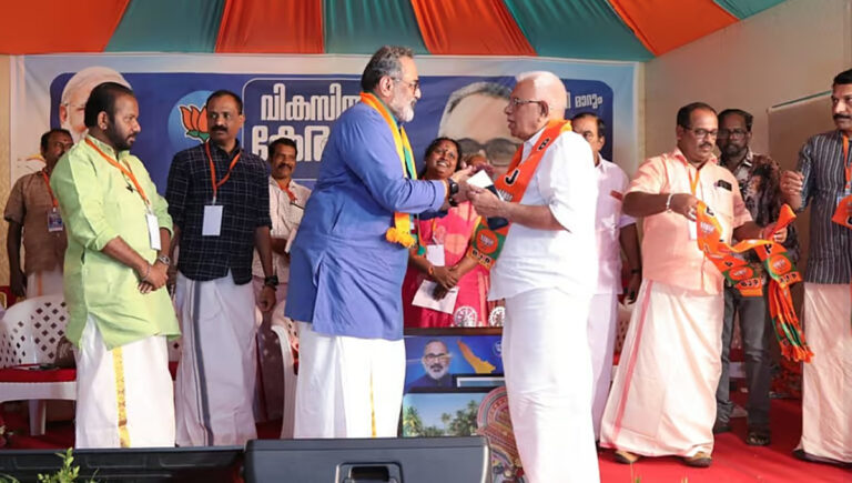 ഉമ്മന്‍ചാണ്ടിയുടെ പ്രൈവറ്റ് സെക്രട്ടറിയായിരുന്ന എന്‍ ബി രാജഗോപാല്‍ ബിജെപിയില്‍