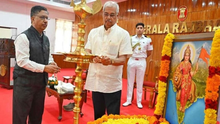 ഭാരതാംബ വിവാദം : ഗവര്‍ണര്‍ക്ക് ശിപാര്‍ശ നല്‍കാനൊരുങ്ങി സര്‍ക്കാര്‍