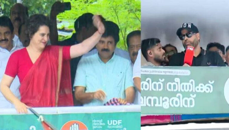 നിലമ്പൂർ ഉപതിരഞ്ഞെടുപ്പിന്റെ പരസ്യ പ്രചാരണത്തിൻറെ അവസാനലാപ്പിൽ പ്രധാനനേതാക്കളെ ഗ്രൗണ്ടിലിറക്കി കരുത്ത് കാട്ടി സ്ഥാനാർഥികൾ