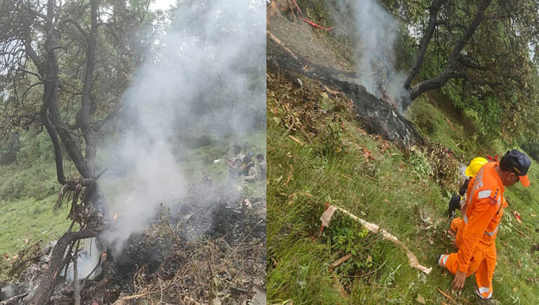 ഉത്തരാഖണ്ഡ് ഹെലികോപ്റ്റര്‍ അപകടത്തിൽ കുട്ടി ഉൾപ്പെടെ ഏഴുപേർ മരിച്ചു