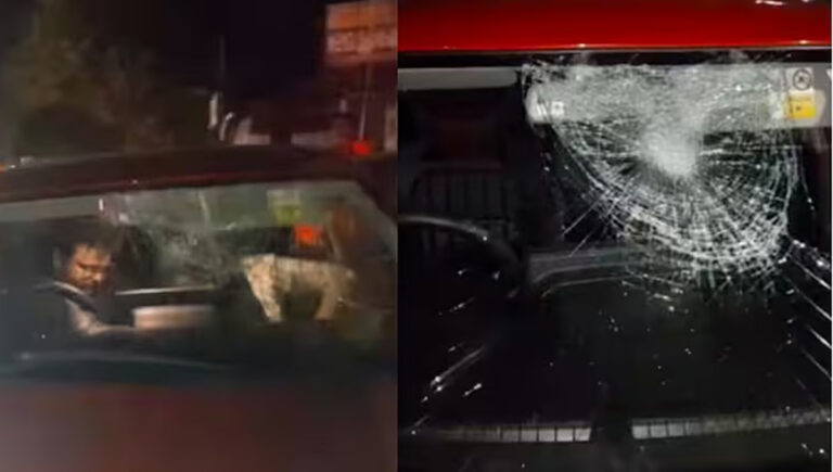 ആലപ്പുഴയില്‍ പ്രകടനം കടന്നുപോകുന്ന വഴിയില്‍ നിര്‍ത്തിയ കാര്‍ തല്ലി തകര്‍ത്ത് കോണ്‍ഗ്രസ് പ്രവര്‍ത്തകര്‍