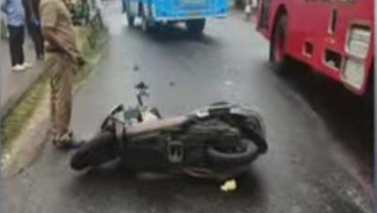 തൃശൂരിൽ ബൈക്ക് ബസിലിടിച്ച് യുവാവിന് ദാരുണാന്ത്യം