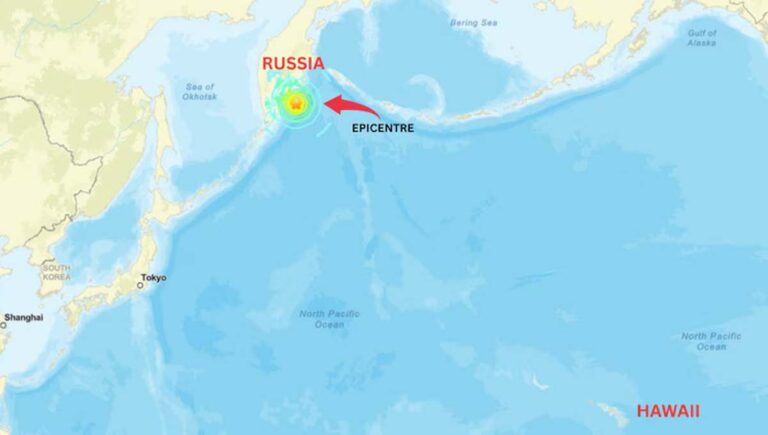 റഷ്യയില്‍ ഒരു മണിക്കൂറിനകം 7.4 തീവ്രത രേഖപ്പെടുത്തിയ അഞ്ചു ശക്തമായ ഭൂചലനം; സുനാമി മുന്നറിയിപ്പ്