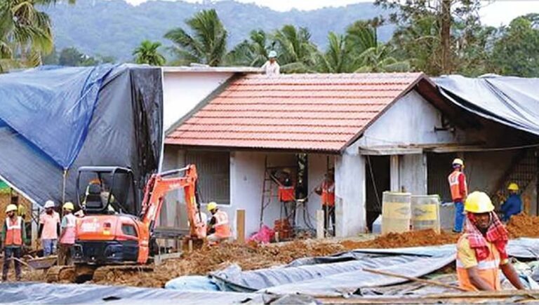 വയനാട് ഉരുൾപൊട്ടൽ : അതിജീവിതര്‍ക്കായി ഒരുക്കുന്ന ടൗണ്‍ഷിപ്പിലെ മാതൃകാ വീട് പൂർത്തിയാകുന്നു