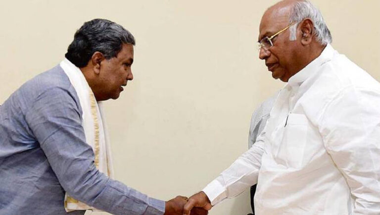 അഭ്യൂഹങ്ങൾക്കിടെ ഖർഗെയുമായി കൂടിക്കാഴ്ച നടത്തി സിദ്ധരാമയ്യ