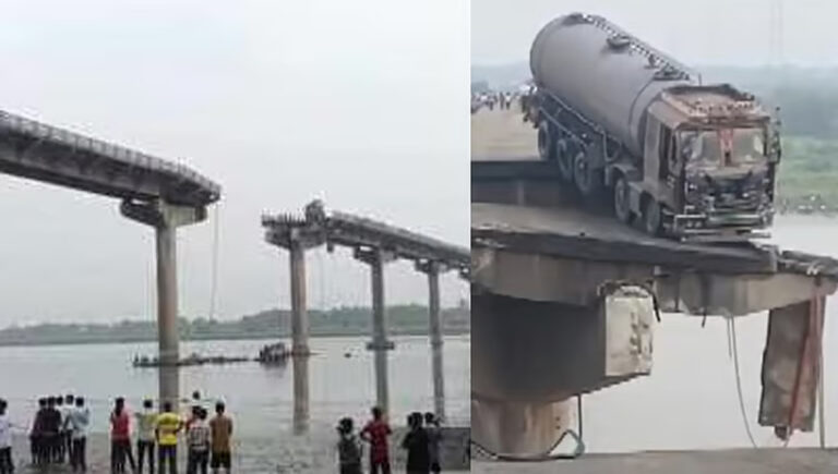 ഗുജറാത്തില്‍ പാലം തകര്‍ന്നുണ്ടായ അപകടം : മരണം 17 ആയി