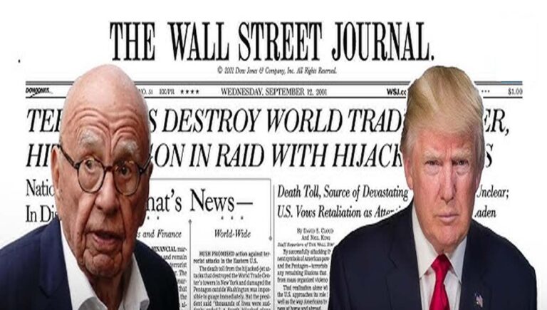 ലൈംഗിക കുറ്റവാളി ജെഫ്രി എപ്സ്റ്റ് വിവാദം; വാള്‍സ്ട്രീറ്റ് ജേണലിനും മര്‍ഡോക്കിനും എതിരെ മാനനഷ്ടക്കേസ് ഫയല്‍ ചെയ്ത് ട്രംപ്