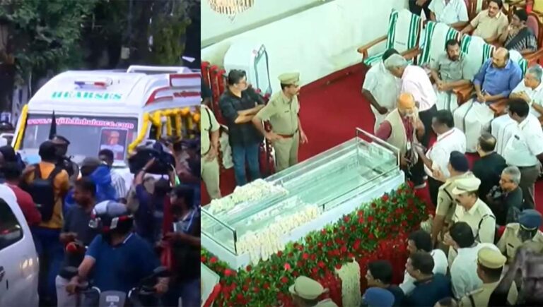 വി.എസ് ദർബാർ ഹാളിലേക്ക്