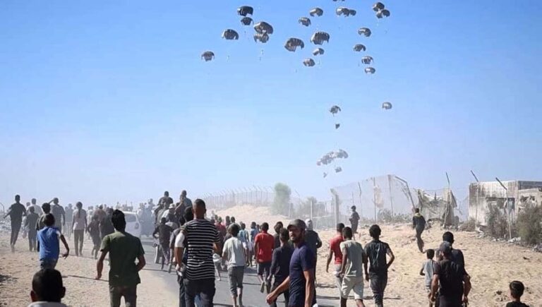 ഗാസയില്‍ എയര്‍ഡ്രോപ് ചെയ്ത ഭക്ഷണപ്പെട്ടി ശരീരത്തില്‍ വീണ്15കാരന് ദാരുണാന്ത്യം