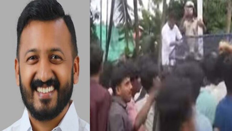 രാഹുല്‍ മാങ്കൂട്ടത്തിലിന്റെ ഓഫിസിലേക്ക് ബിജെപി മാര്‍ച്ച്