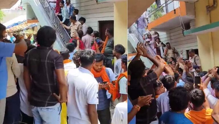 ഛത്തീസ്ഗഡില്‍ ക്രിസ്ത്യന്‍ ഞായാറാഴ്ച പ്രാര്‍ഥനാ കൂട്ടായ്മയ്ക്കിടെ ബജ്റംഗ്ദള്‍ പ്രതിഷേധം