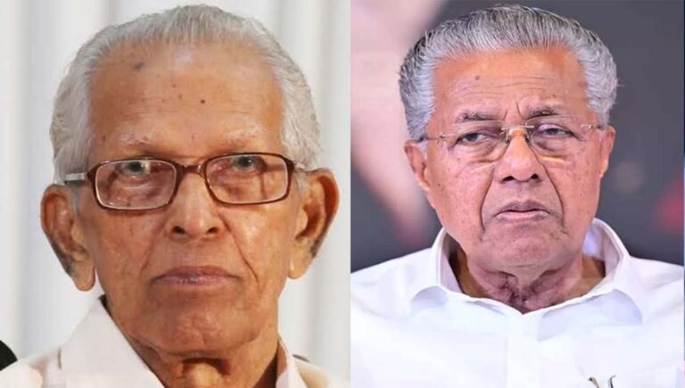 പ്രൊഫ. എംകെ സാനുവിനെ അനുസ്മരിച്ച് മുഖ്യമന്ത്രി പിണറായി വിജയൻ