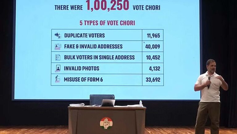 വോട്ടർ പട്ടിക ക്രമക്കേട് : തെരഞ്ഞെടുപ്പു കമ്മിഷന് മറുപടി നൽ‌കി രാഹുൽ ഗാന്ധി