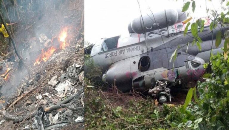 ഘാനയിൽ ഹെലികോപ്റ്റര്‍ അപകടം; മന്ത്രിമാരുള്‍പ്പെടെ എട്ടുപേർ കൊല്ലപ്പെട്ടു