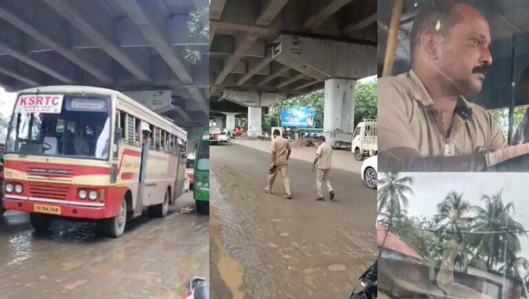 ബൈക്ക് യാത്രികനുമായി തര്‍ക്കം; ആലപ്പുഴയിൽ നടുറോഡിൽ ബസ് നിർത്തിയിട്ട് ഇറങ്ങിപ്പോയി കെഎസ്ആർടിസി ജീവനക്കാർ